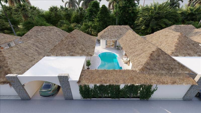 New complex of villas with swimming pools and gardens, Samui, Thailand — photo 14