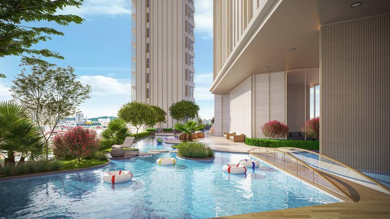 Elite high-rise complex with first-class infrastructure near the beach in Jomtien, Thailand — photo 5