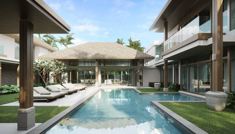 First class residential complex of villas with swimming pools and excellent infrastructure in Choeng Thale, Phuket, Thailand — photo 21