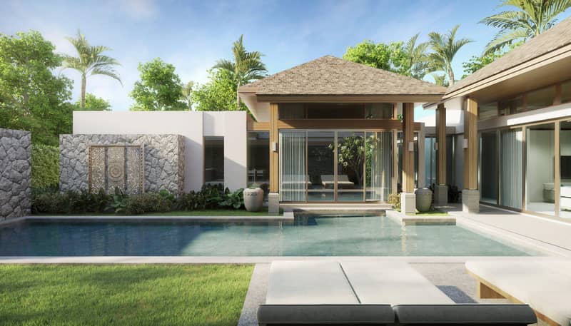 First class residential complex of villas with swimming pools and excellent infrastructure in Choeng Thale, Phuket, Thailand — photo 14