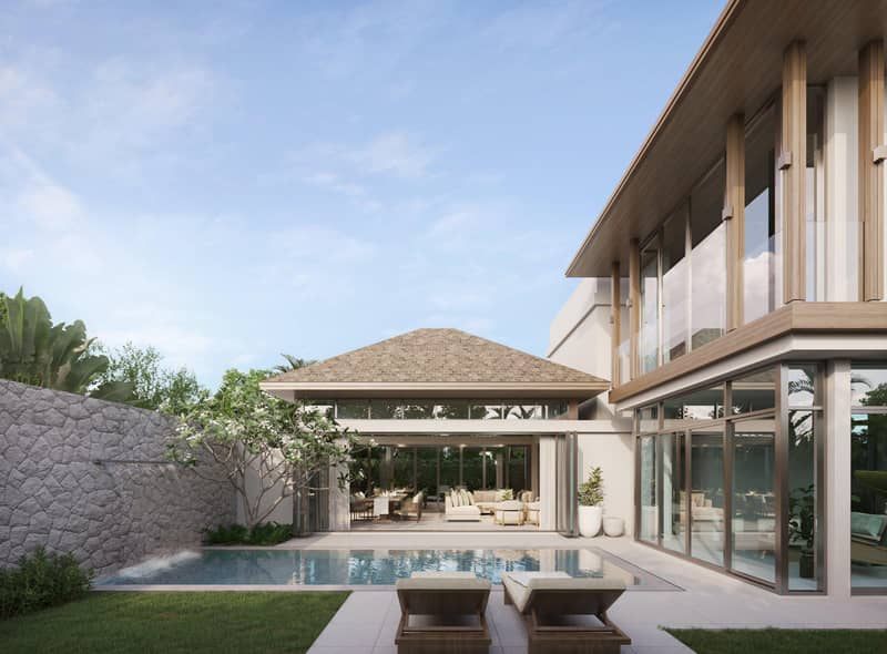 First class residential complex of villas with swimming pools and excellent infrastructure in Choeng Thale, Phuket, Thailand — photo 4