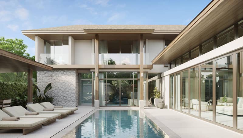 First class residential complex of villas with swimming pools and excellent infrastructure in Choeng Thale, Phuket, Thailand — photo 8