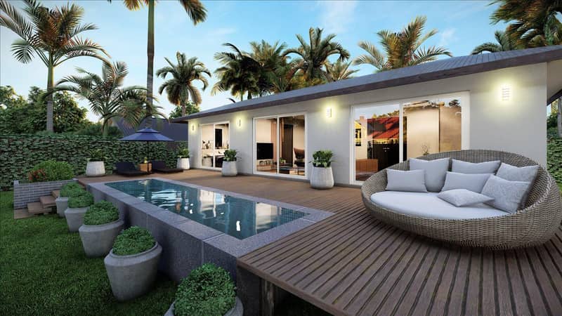 New complex of villas with swimming pools, 250 meters from the beach, Samui, Thailand — photo 12