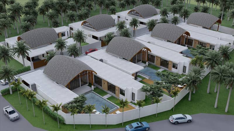 New complex of villas with swimming pools and gardens, Phuket, Thailand — photo 2