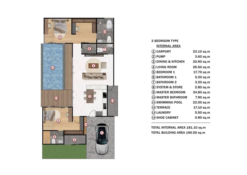 New residential complex of mini villas with swimming pools in Si Sunthon, Phuket, Thailand — photo 9