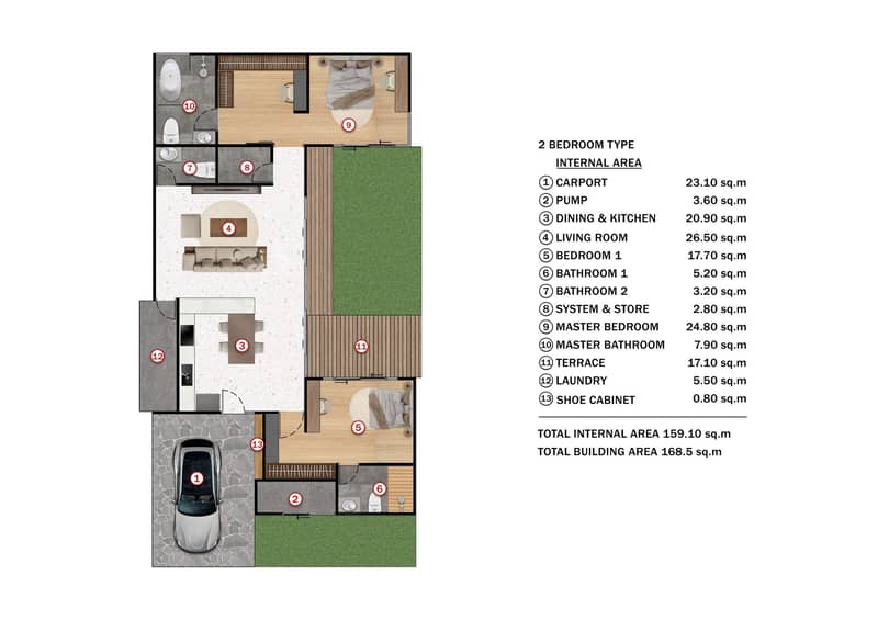 New residential complex of mini villas with swimming pools in Si Sunthon, Phuket, Thailand — photo 12