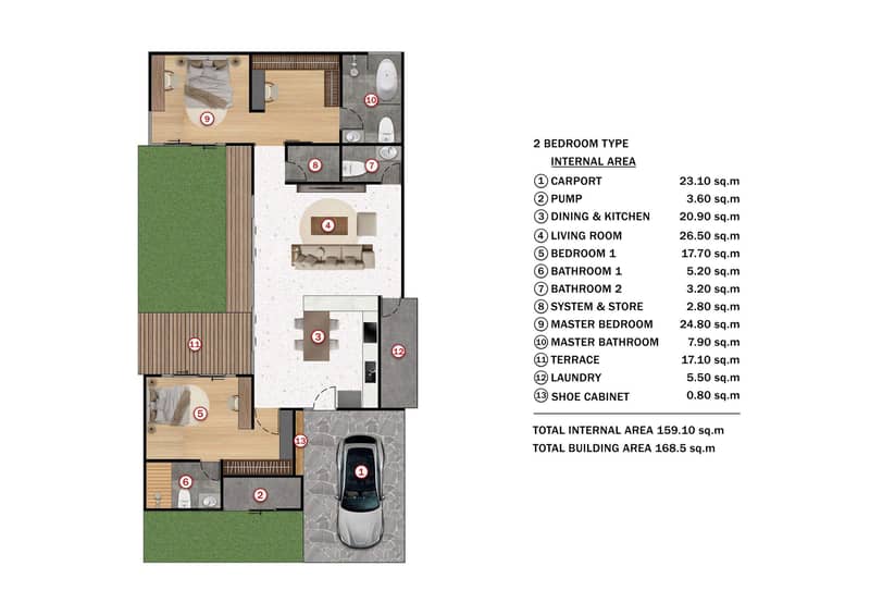 New residential complex of mini villas with swimming pools in Si Sunthon, Phuket, Thailand — photo 11
