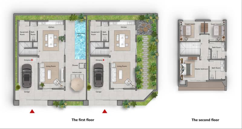 New villas with a pool and a garden near international school and beach in Maenam, Samui, Thailand — photo 12