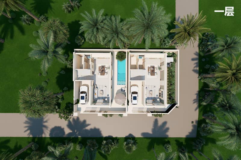 New villas with a pool and a garden near international school and beach in Maenam, Samui, Thailand — photo 10
