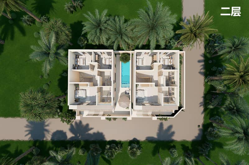 New villas with a pool and a garden near international school and beach in Maenam, Samui, Thailand — photo 11