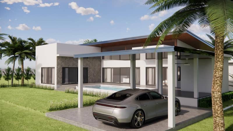 New residential complex of villas with swimming pools near Bantai Beach, Samui, Thailand — photo 3