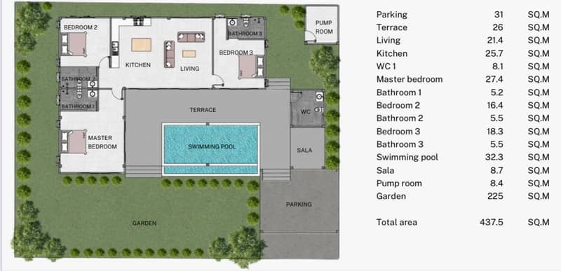 New residential complex of villas with swimming pools near Bantai Beach, Samui, Thailand — photo 6