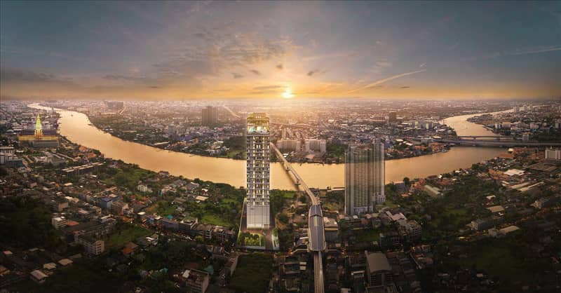 High-rise residential complex with swimming pools and panoramic river views, Bangkok, Thailand — photo 15