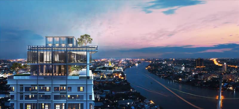 High-rise residential complex with swimming pools and panoramic river views, Bangkok, Thailand — photo 11