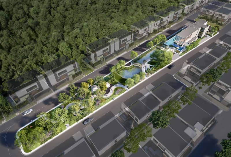 Complex of villas with swimming pools, lounge areas and clubhouses, Bangkok, Thailand — photo 28