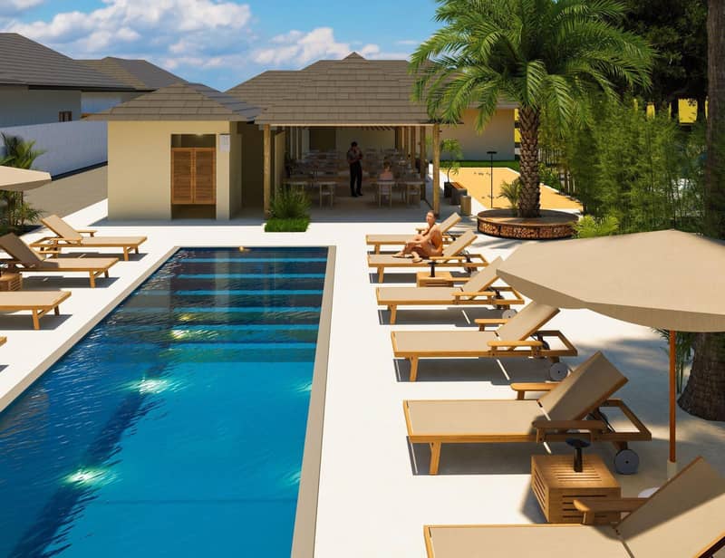 Complex of villas with swimming pools and gardens, 8 minutes from the beach, Samui, Thailand — photo 12