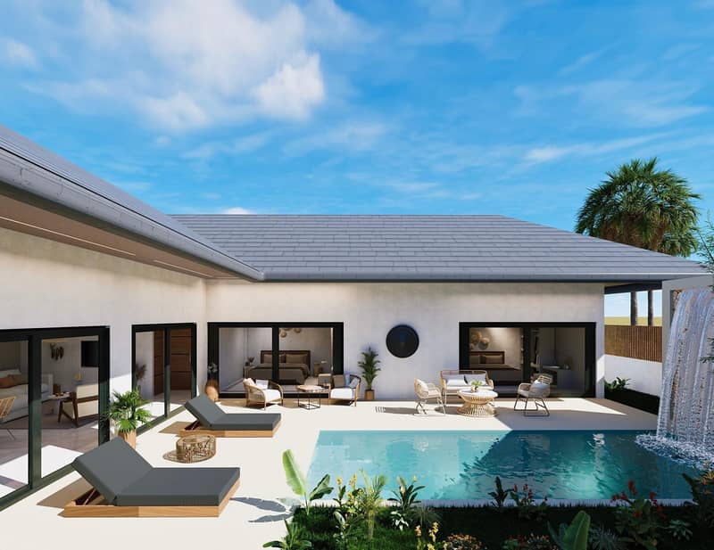 Complex of villas with swimming pools and gardens, 8 minutes from the beach, Samui, Thailand — photo 2