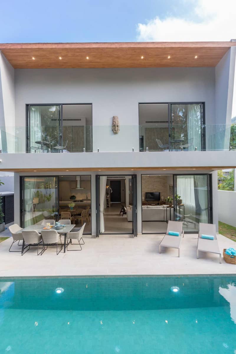 Gated complex of villas with swimming pools in the convenient area of Bo Phut, Samui, Thailand — photo 12