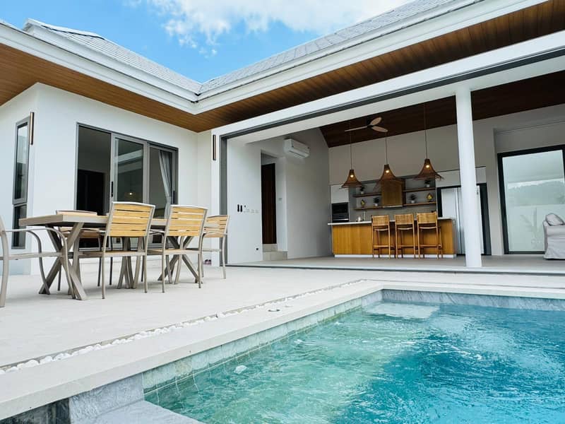 New furnished villa with a swimming pool, 350 meters from the beach, Samui, Thailand — photo 21