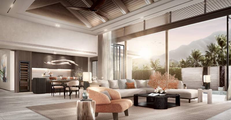 New complex of villas with swimming pools and green areas close to bang Tao Beach, Phuket, Thailand — photo 2