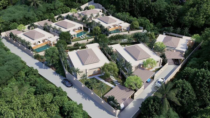 New complex of villas on the first sea line, 5 minutes from the beach, Samui, Thailand — photo 17