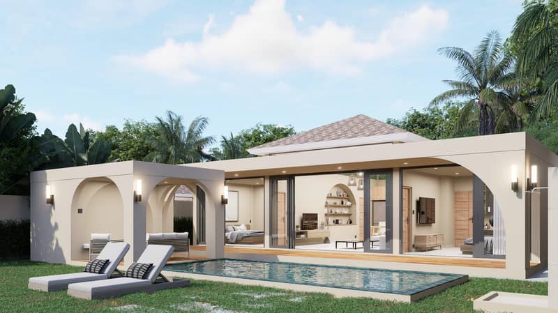 New complex of villas on the first sea line, 5 minutes from the beach, Samui, Thailand — photo 3
