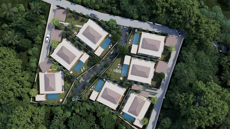 New complex of villas on the first sea line, 5 minutes from the beach, Samui, Thailand — photo 20