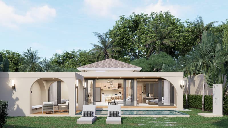 New complex of villas on the first sea line, 5 minutes from the beach, Samui, Thailand — photo 14