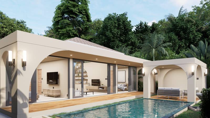 New complex of villas on the first sea line, 5 minutes from the beach, Samui, Thailand — photo 2