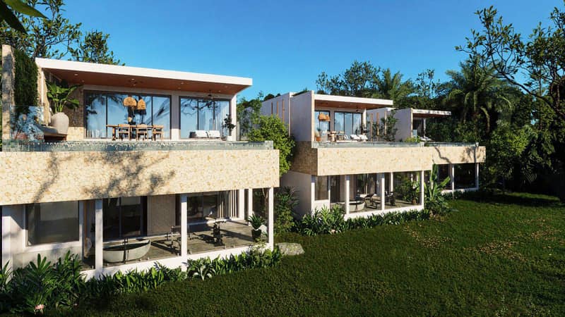 New complex of villas with swimming pool, spa areas and panoramic views, 1 minute from Lamai Beach, Samui, Thailand — photo 2