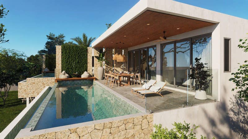 New complex of villas with swimming pool, spa areas and panoramic views, 1 minute from Lamai Beach, Samui, Thailand — photo 18