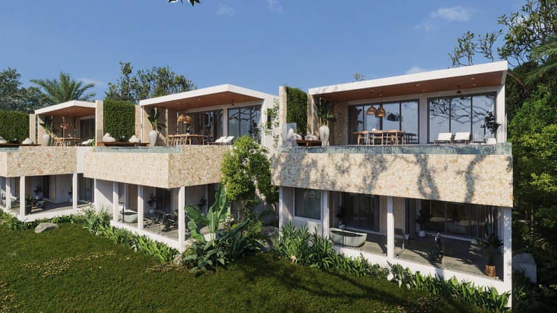 New complex of villas with swimming pool, spa areas and panoramic views, 1 minute from Lamai Beach, Samui, Thailand — photo 23