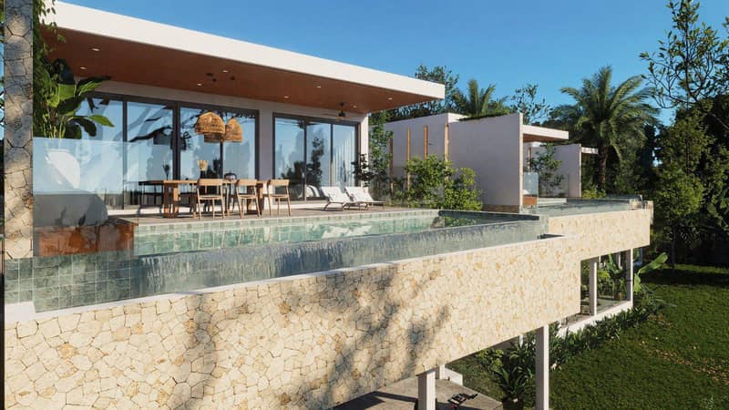 New complex of villas with swimming pool, spa areas and panoramic views, 1 minute from Lamai Beach, Samui, Thailand — photo 20