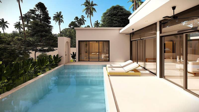 New complex of villas with swimming pools, 4 minutes from Lamai Beach, Samui, Thailand — photo 11