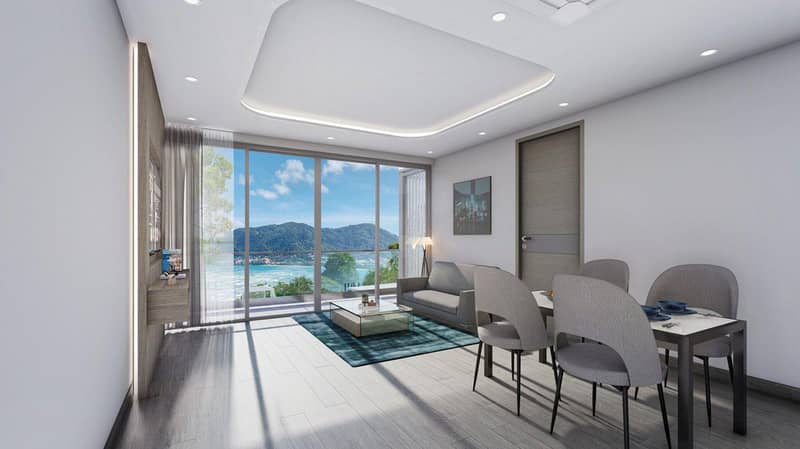 New residential complex with a swimming pool, a waterfall and sea views, Phuket, Thailand — photo 5