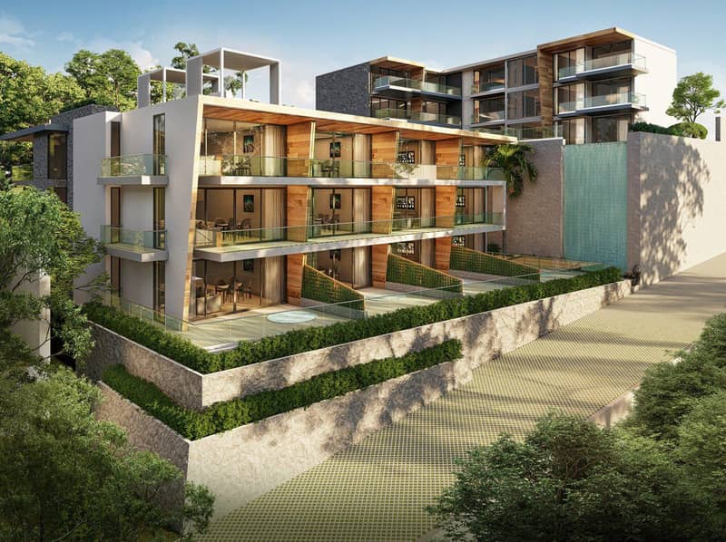 New residential complex with a swimming pool, a waterfall and sea views, Phuket, Thailand — photo 13