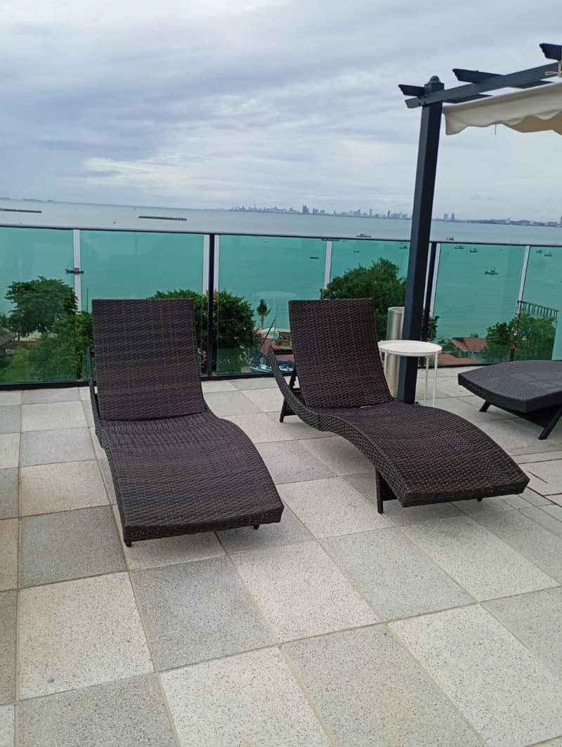 One-bedroom apartment with a view of the sea in a new premium residence with a pool and a garden, 100 m from the beach, Pattaya, Thailand — photo 12