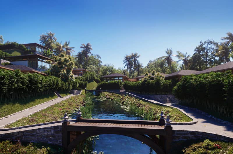 Complex of villas with swimming pools in a picturesque area, close to Fisherman's Village, Samui, Thailand — photo 2