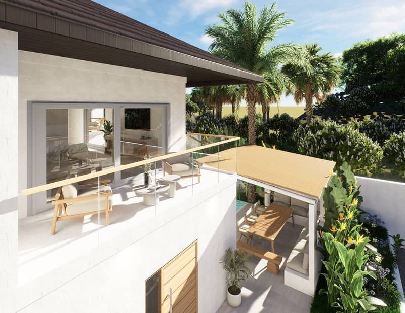 Complex of furnished villas with swimming pools and gardens close to Maenam Beach, Samui, Thailand — photo 6