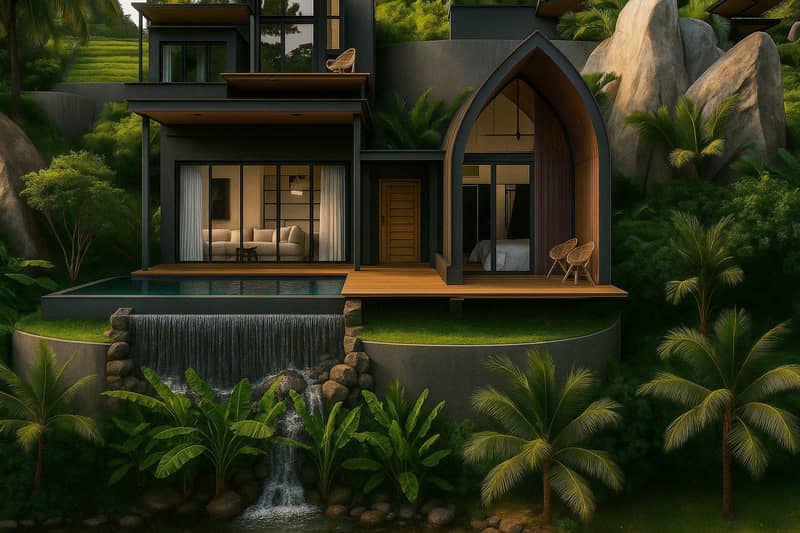 Complex of villas with a spa center, 700 meters from the beach, Samui, Thailand — photo 2