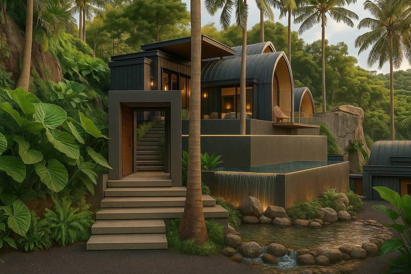 Complex of villas with a spa center, 700 meters from the beach, Samui, Thailand — photo 3