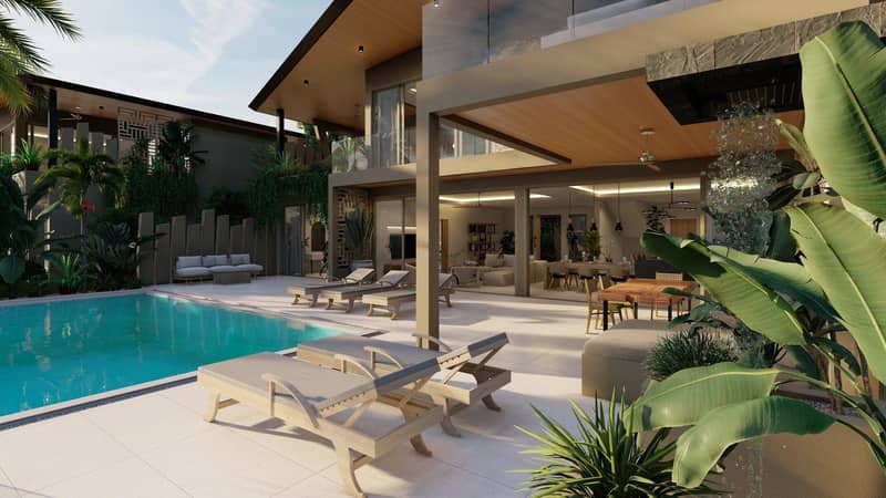 Exclusive luxury villa with 2 pools and panoramic sea views in Bophut, Koh Samui, Thailand — photo 5