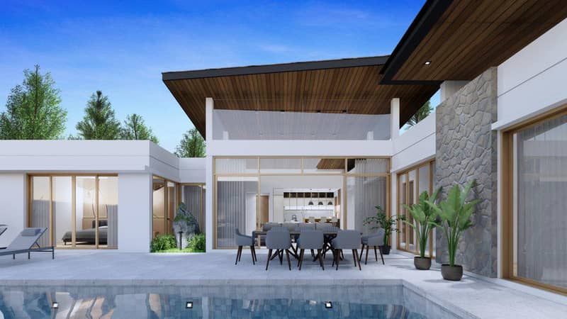 Complex of villas with swimming pools, 5 minutes from an international school and 10 minutes from the beach, Phuket, Thailand — photo 12