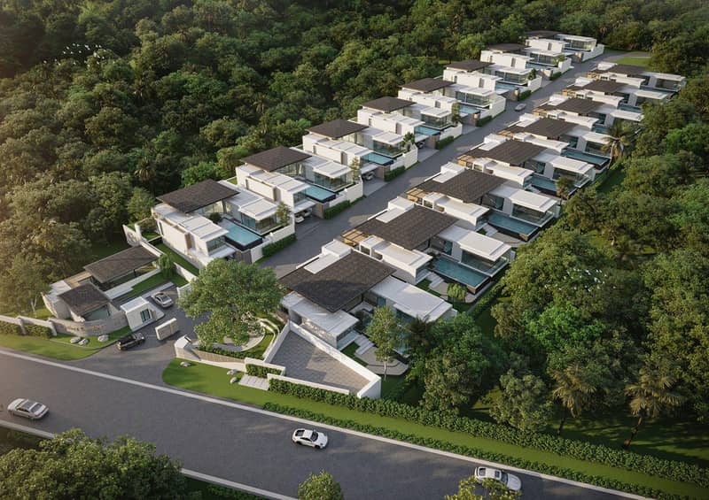 Complex of villas with swimming pools in a picturesque area, close to beaches, Phuket, Thailand — photo 2