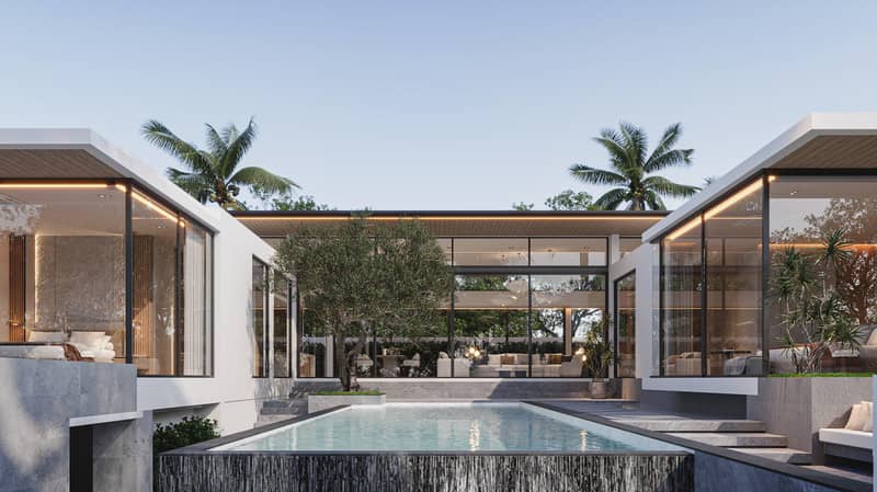 Complex of villas with swimming pools in a picturesque area, close to beaches, Phuket, Thailand — photo 34