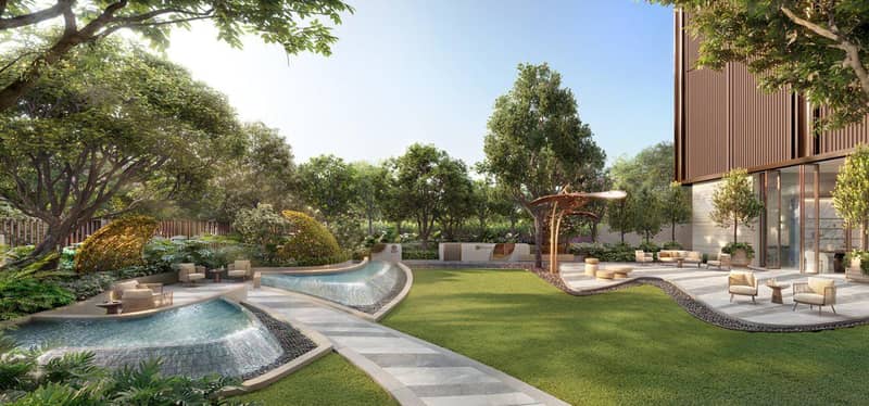 New high-rise residence with a swimming pool, a golf course and a pet area, Bangkok, Thailand — photo 11