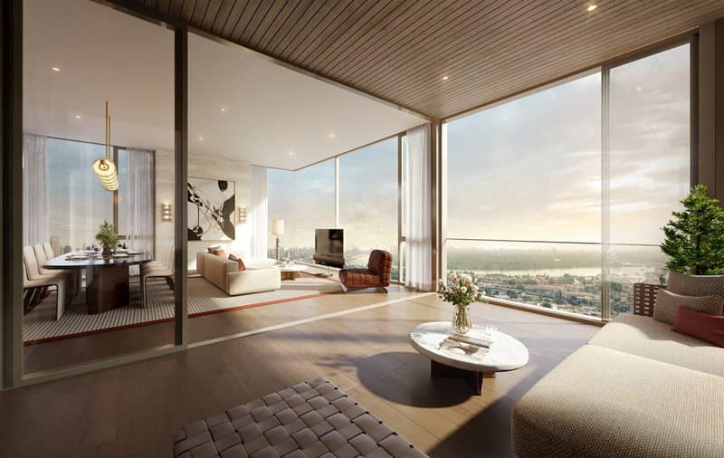 New high-rise residence with a swimming pool, a golf course and a pet area, Bangkok, Thailand — photo 3
