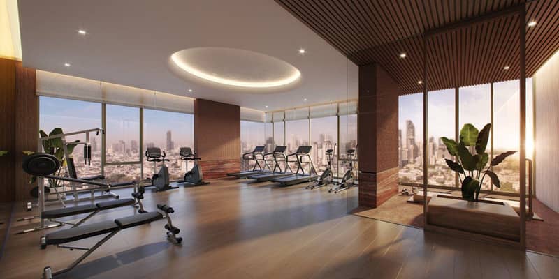 New high-rise residence with a swimming pool, a golf course and a pet area, Bangkok, Thailand — photo 9