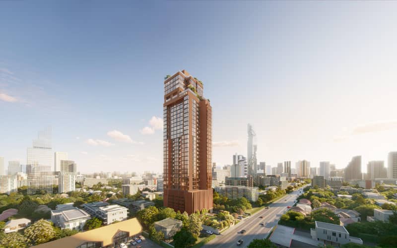 New high-rise residence with a swimming pool, a golf course and a pet area, Bangkok, Thailand — photo 2