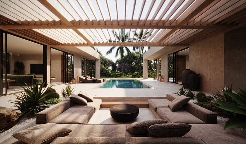Stylish single-storey villas with swimming pools, 10 minutes away from the beach, Samui, Thailand — photo 8